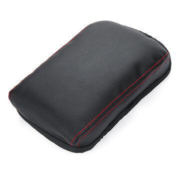 PU Leather Car Center Console Armrest Arm Rest Box Cover Cushion for SKODA Octavia ... (COLOR.: RED)
