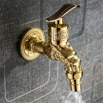 Zinc Alloy Antique Bronze Finish Faucet Water Tap Basin Taps