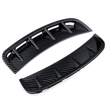 Front Bumper Side Air Vent Splitter Spoiler Canard For Mercedes A Class W177... (COLOR: CARBONFIBER)