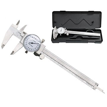 Metric Gauge Measuring Tool Dial Caliper 0-150mm/0.02mm Shock-proof Stainless Steel Precision Verni