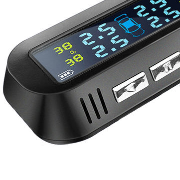 TY-1 Tire Pressure Monitor System Real-time Tester LCD Screen with 4 External Sensors Auto Power On