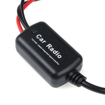 Universal DAB+ FM Car Antenna Aerial Splitter Cable Digital Radio Amplifier with SMA Connector