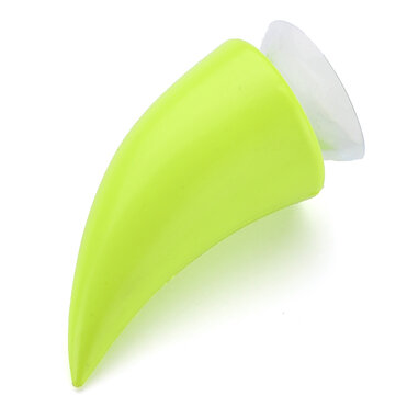 Green Motorcycle Helmet Headwear Accessoriess Suction Cups Horns Decor Decoration
