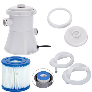 Swimming Pool Filter Pump Reusable Water Cleaner Electric Filter Pump (PLUG: EUPLUG)