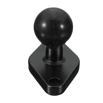 Black Motorcycle GPS Holder Mounting Aluminum 1inch Ball with Diamond Shape Plate