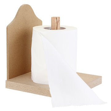 Toilet Loo Wooden Roll Paper Holder Bathroom Wall Mounted Roll Storage Rack Tissue Box