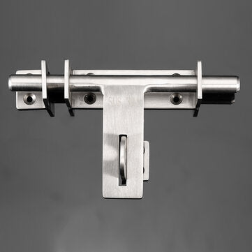 Sliding Bolt Gate Latch Door Thickened 304 Stainless Steel Barrel Bolt Door Latch Door Hasp with Pad