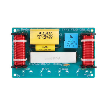 WEAH-338 120W Audio Speaker High Bass Low Three-way Frequency Divider Speaker Module