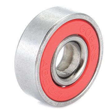 10pcs ABEC-7 Red Sealed Deep Groove Skateboard Ball Bearing 608RS 9x22x6mm Ball Bearing