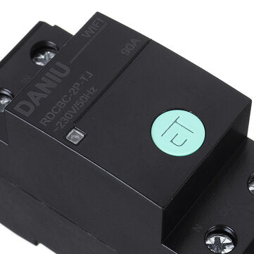 DANIU TUYA APP 2P 90A Smart WIFI Circuit Breaker Voltage Energy Power kWh Meter Time Timer Relay Swi