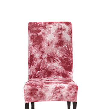 Stretch Chair Cover Tie Dyeing Spray Style Home Decorations (COLOR.: RED)