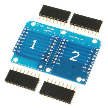 Double Socket Dual Base Shield For D1 Mini NodeMCU ESP8266 DIY PCB D1 Expansion Board