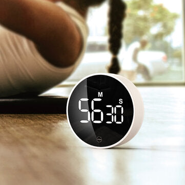 XIAOMI MIIIW Mute Timer Alarm Clock Rotating Timing LED Display Kitchen Digital Timer Magnetic Sucti