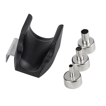 Hot Air Handle Bracket with 3Pcs Nozzle Soldering Station Welding Rework Station Upgraded from 8586