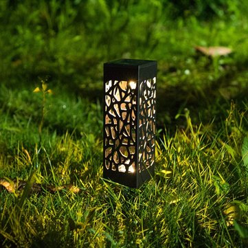Solar Power Light Sensor Hollow Out Lawn Lamp Waterproof Pathway Outdoor Garden Landscape Light