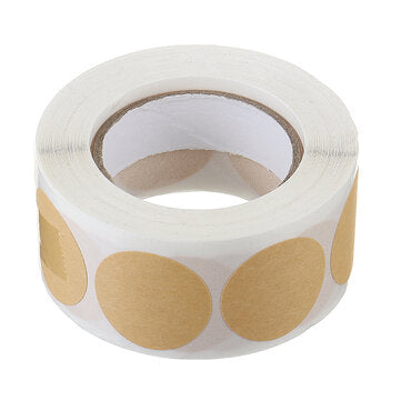 500pcs/roll 1 Inch 25 MM Round Kraft Paper Sticky Notes Hand Made Stickers Paper Stationery School S