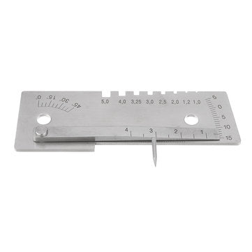 Machifit Universal 45 Degree Weld Gauge Welder Seam Inspection Measuring Ruler Welding Tool