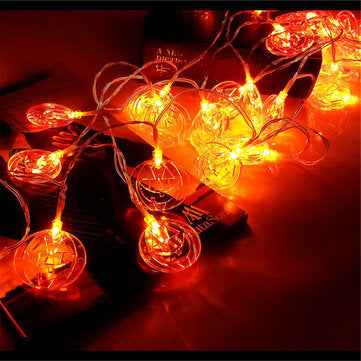 1.5M LED Pumpkin Fairy Lights Indoor/Outdoor Party Halloween Home Decor