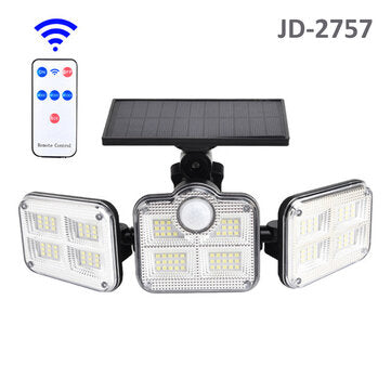 122LED Solar Walkway Lights 3 Modes Motion Sensor Outdoor Garden Street Lamp Adj... (MODEL: JD-2757)