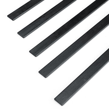 5pcs 1/2mm Thickness Carbon Fiber Strips 300mm Length Flat Bar RC Model Airplane Parts... (SIZE: #4)