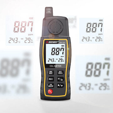 SNDWAY SW723 Portable CO2 PPM Meter Carbon Dioxide Detector CO2 Air Monitor Multi Gas Analyzer 0-999