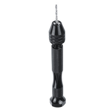 Mini Micro Hand Drill with 20Pc Mini 0.3-1.6mm Bit Keyless Chuck Set Pin Vise Rotary