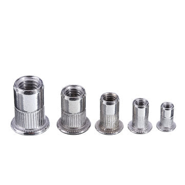 Suleve MXRN5 180Pcs M3/M4/M5/M6/M8/M10 Stainless Steel Rivet Nut Threaded Countersunk Head Insert Nu
