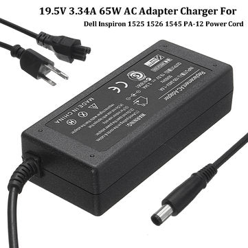 AC Adapter Charger Power for Dell Inspiron 1525 1526 1545 PA-12 Power Cord Laptop