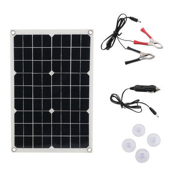 Monocrystalline Silicon 20W 420*280*2.8mm Solar Panel with Cable