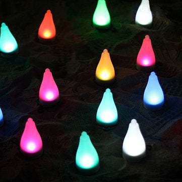 Garden Solar Power Colorful Changing LED Light Courtyard Lawn Path Stake Decoration Lamp