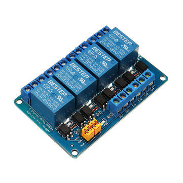 BESTEP 4 Channel 24V Relay Module High And Low Level Trigger For