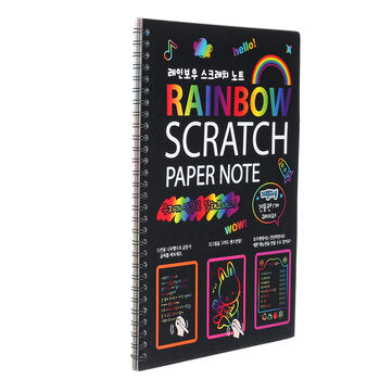DIY Doodling Drawing Notebook Magic Scratch Painting Notebook Hand-painted for Kids Children Educati