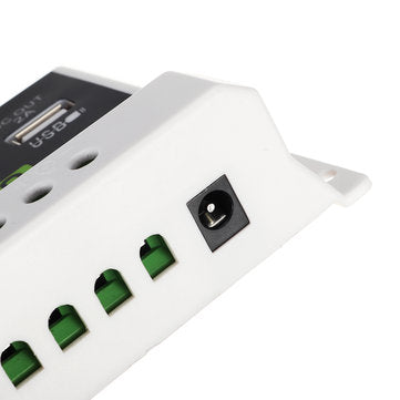 10A 12V/24V PWM Solar Panel Charge Controller Li-ion & Lead Acid Battery Charger USB LCD Display