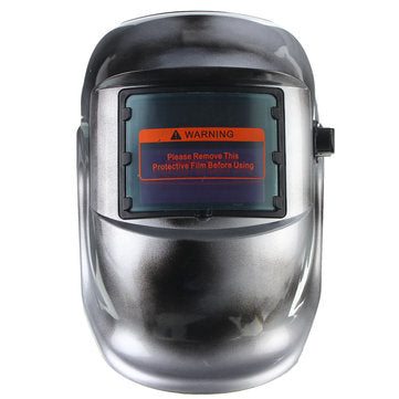 Silver Solar Auto Darkening Welding Helmet TIG MIG Welder Lens Mask