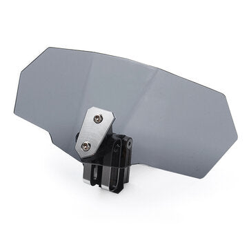 Motorcycle Windshield Screen Extension Spoiler Wind Deflector Adjustable Clip On Universal