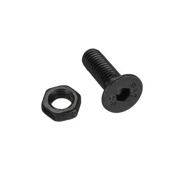 Suleve MXCH7 460Pcs M3 M4 M5 Flat Head Hex Socket Screw Carbon Steel 10.9 Grade Bolt Nut Assortme