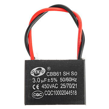 CBB61 3UF Starting Capacitance 450V AC Fan Capacitor CBB Motor Run Capacitor