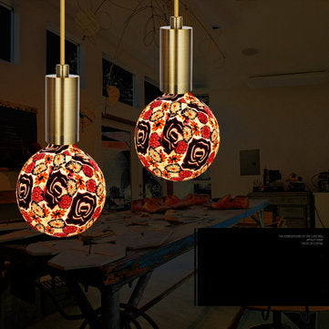 CN-125ZMG AC85-265V 4W E27 Warm White 2835 G125 LED Tiffany Art Glass Light Bulb for Indoor Gallery