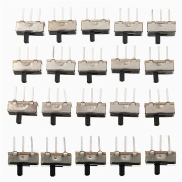 60pcs SS12D00G3 2 Position SPDT 1P2T 3 Pin PCB Panel Mini Vertical Slide Toggle Switch