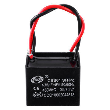 CBB61 4.75UF Starting Capacitance 450V AC Fan Capacitor CBB Motor Run Capacitor