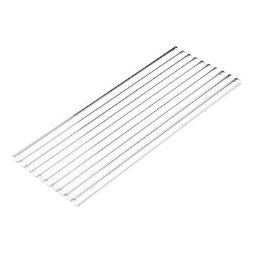 10Pcs 200mm OD 7mm 1.5mm Thick Wall Borosilicate Glass Blowing Tube