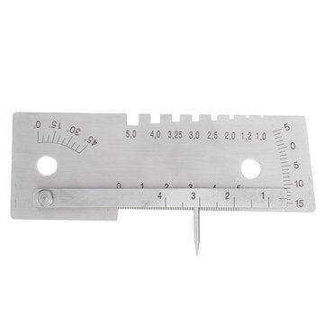 Machifit Universal 45 Degree Weld Gauge Welder Seam Inspection Measuring Ruler Welding Tool