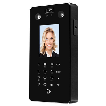 ZOKO ZK-FA30 Face Password Recognition Time Attendance Machine Access Control System with Dual HD Ca