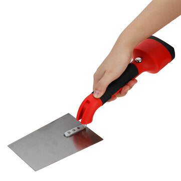 Cordless Electric Stainless Steel Trowel Rubber Handle Builders Masons Shake Plastering Tool