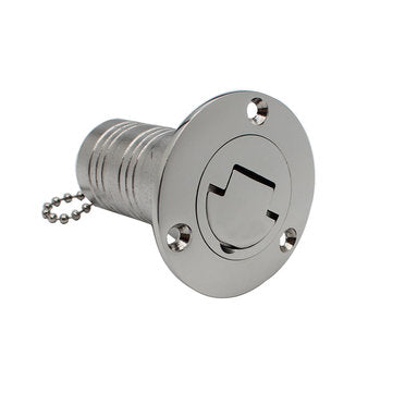 Upgrade 38mm 1-1/2 Inch Stainless Steel Boat Deck Oil Fill Cap Water Hatch Filler Port Gas Fuel Yach