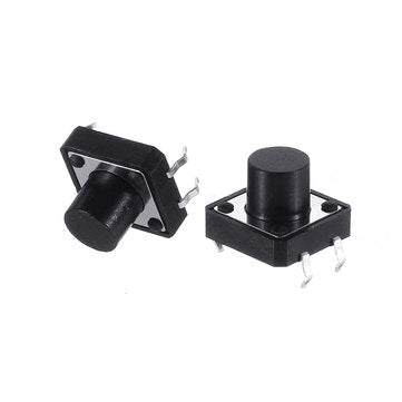 100pcs Momentary Tactile Push Button Switch 12x12x9mm