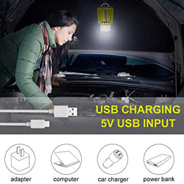 RUNACC Camping Lantern 3 In 1 Rechargeable LED Anti-Mosquito Lamp Camping Lantern with 2200 mAh rech