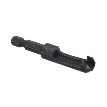 Drillpro 4pcs 6/10/13/16mm Hex Shank Woodworking Tenon Plug Hole Cutter Drill Bit Set