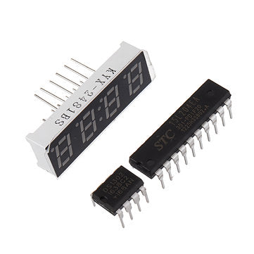 Digital Tube LED Digital Watch Electronic Clock DIY Kit Microcontroller MCU Watch With Transparent C