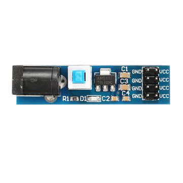 10Pcs AMS1117 5V Power Supply Module With DC Socket And Switch